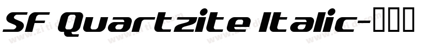 SF Quartzite Italic字体转换